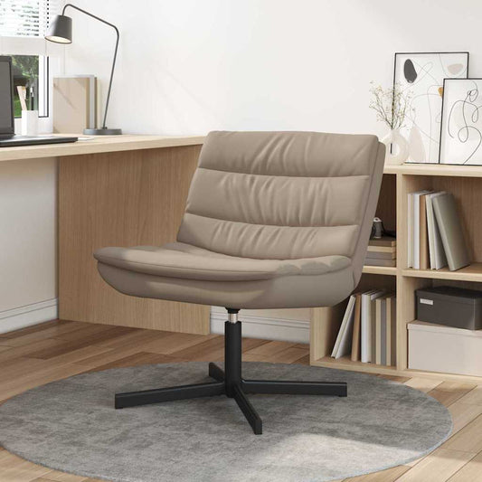 Swivel Chair Cappuccino 63 x 75 x 76 cm Faux leather
