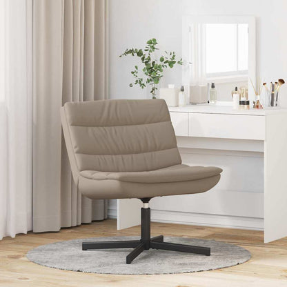 Swivel Chair Cappuccino 63 x 75 x 76 cm PU