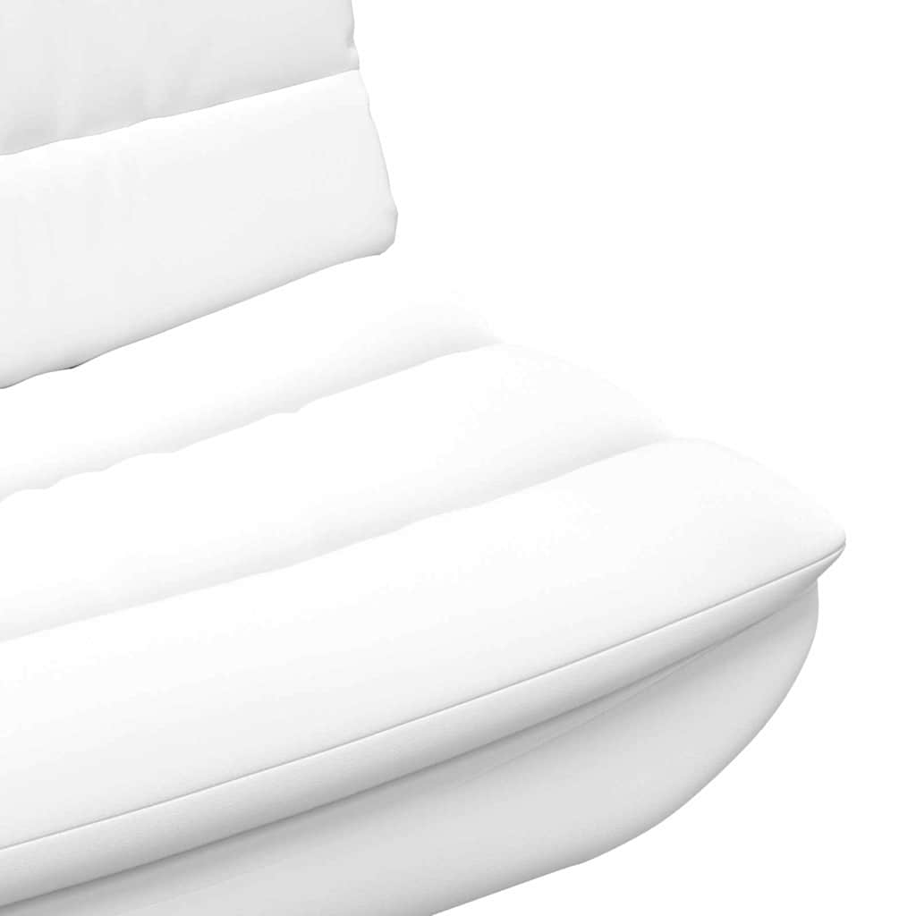 Swivel Chair White 63 x 75 x 76 cm PU