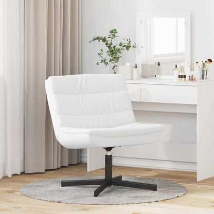 Swivel Chair White 63 x 75 x 76 cm PU