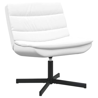 Swivel Chair White 63 x 75 x 76 cm PU
