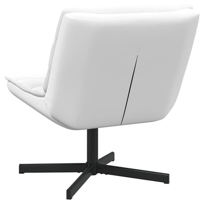 Swivel Chair White 63 x 75 x 76 cm PU