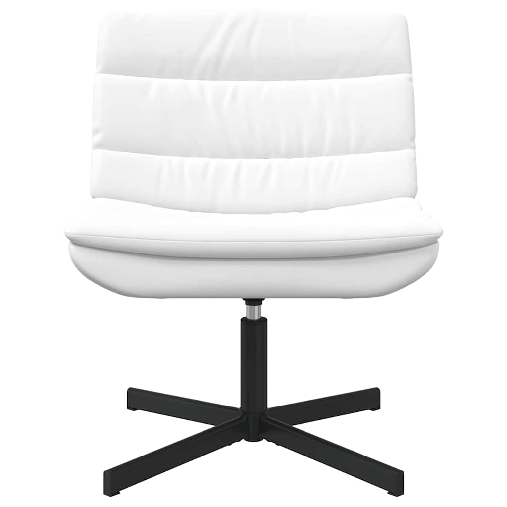 Swivel Chair White 63 x 75 x 76 cm PU