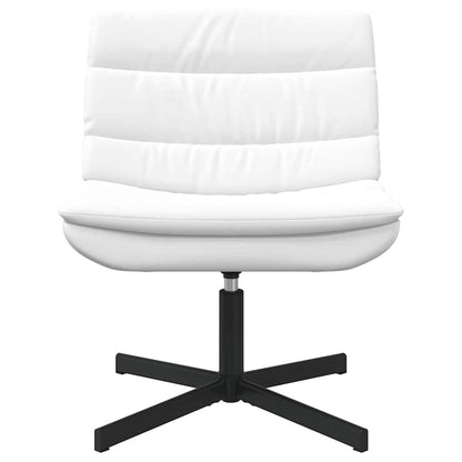 Swivel Chair White 63 x 75 x 76 cm PU
