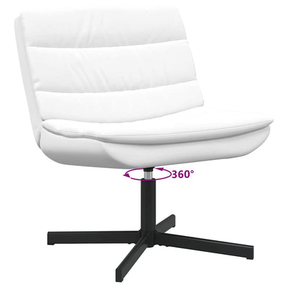 Swivel Chair White 63 x 75 x 76 cm PU