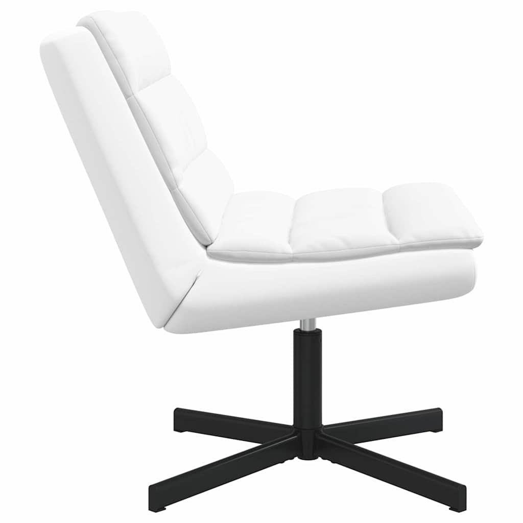 Swivel Chair White 63 x 75 x 76 cm PU