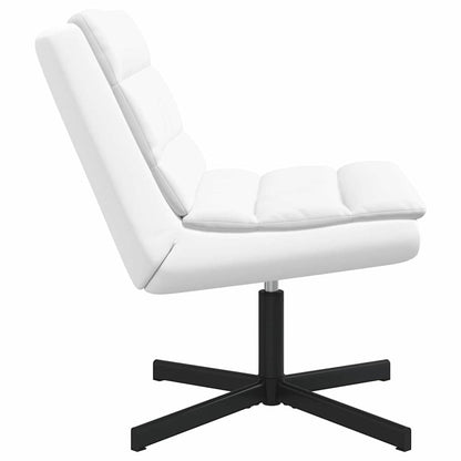Swivel Chair White 63 x 75 x 76 cm PU