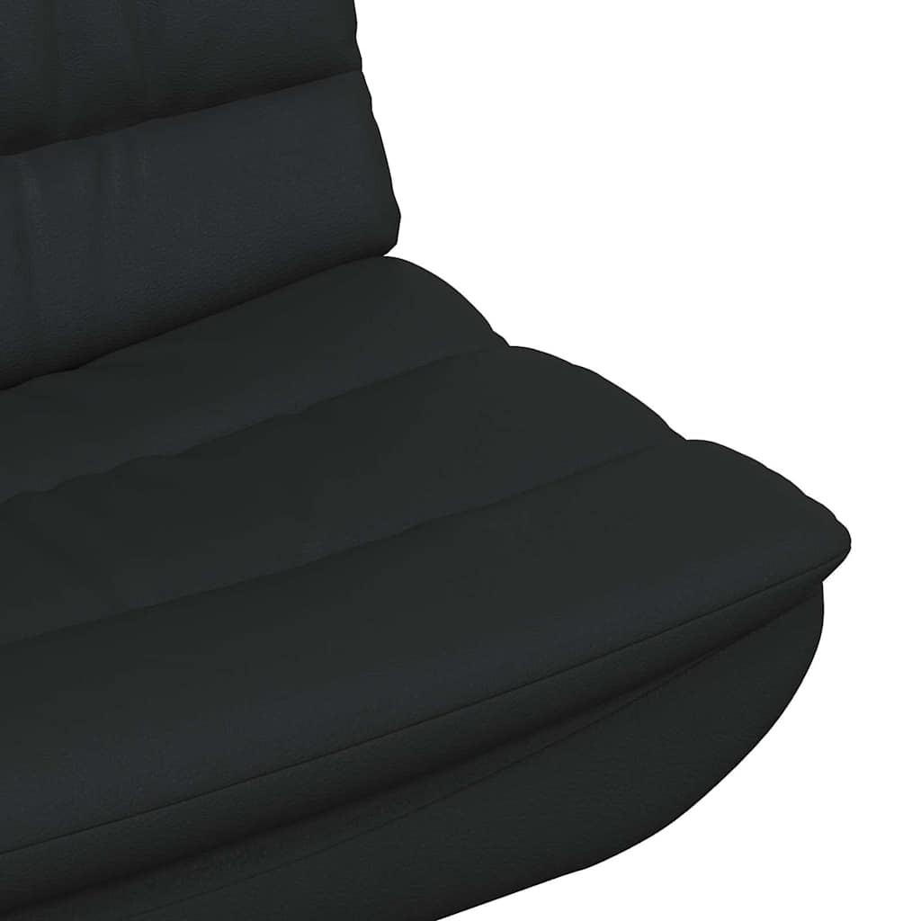 Swivel Chair Black 63 x 75 x 76 cm Shiny PU
