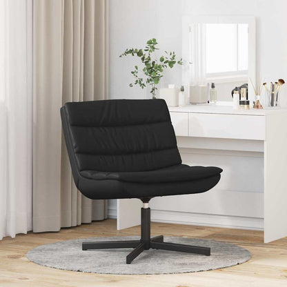 Swivel Chair Black 63 x 75 x 76 cm Shiny PU