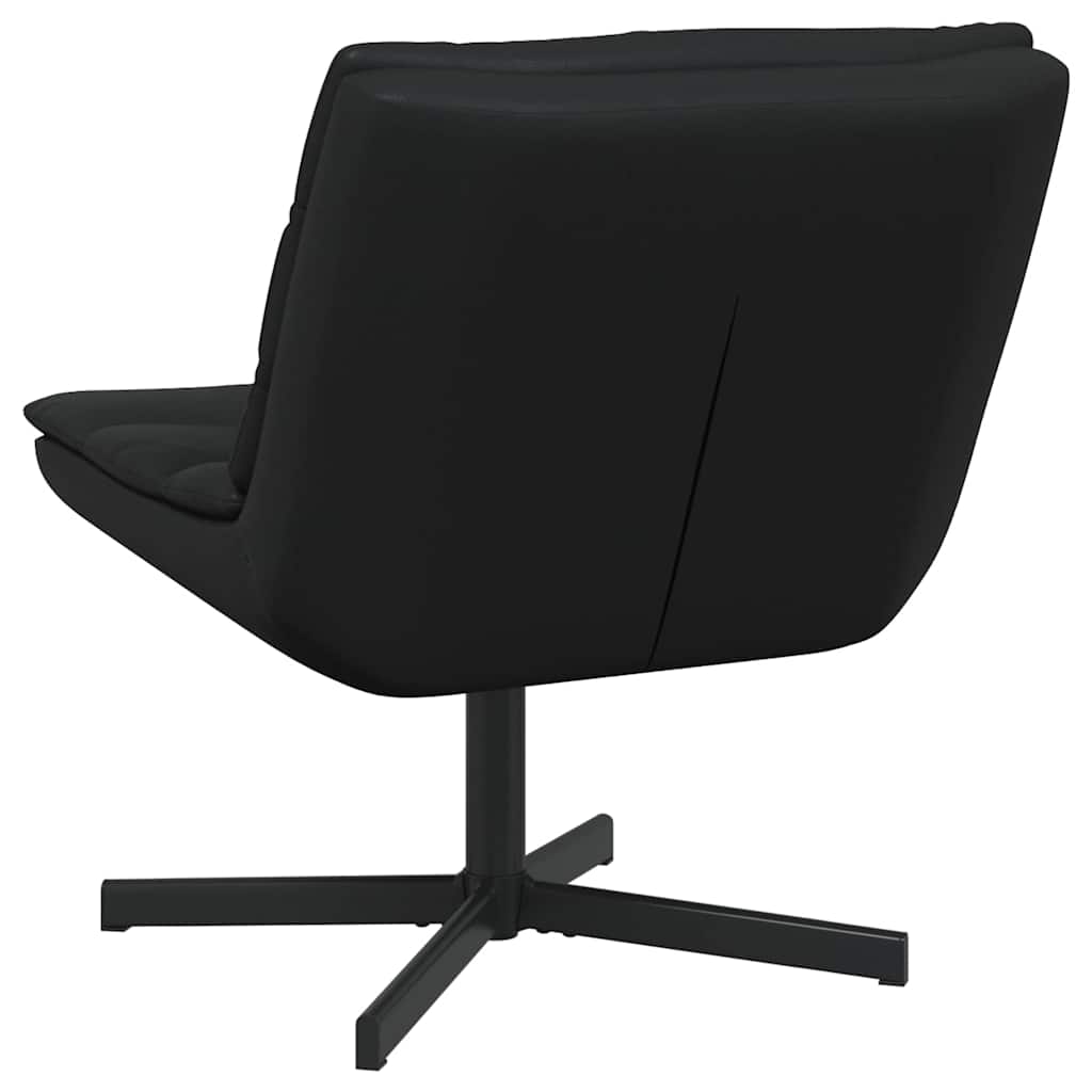 Swivel Chair Black 63 x 75 x 76 cm Shiny PU