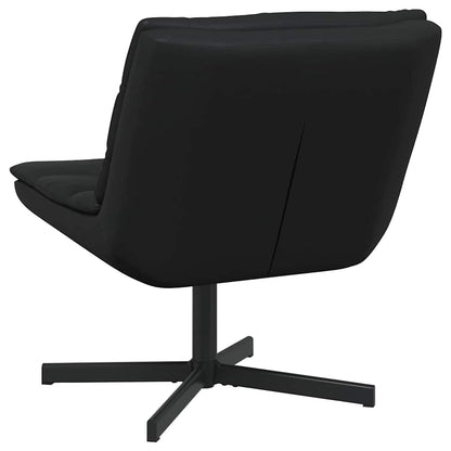 Swivel Chair Black 63 x 75 x 76 cm Shiny PU