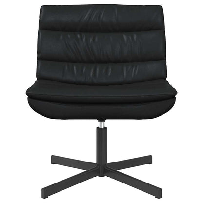 Swivel Chair Black 63 x 75 x 76 cm Shiny PU