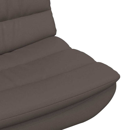 Swivel Chair Brown 63 x 75 x 76 cm Shiny PU