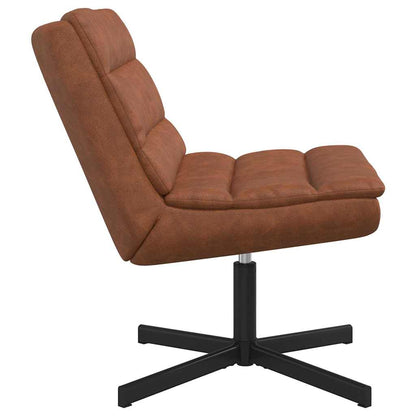 Swivel Chair Brown 63 x 75 x 76 cm Antique PU