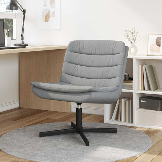 Swivel Chair Light grey 63 x 75 x 76 cm Fabric