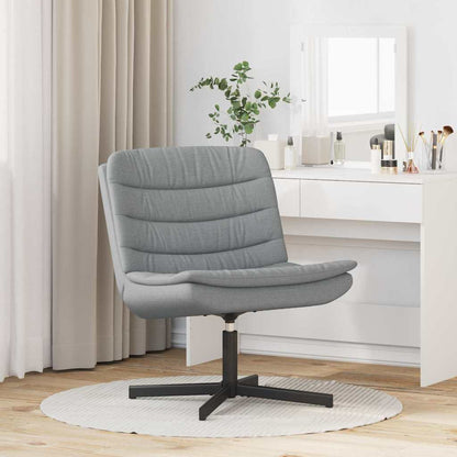 Swivel Chair Light grey 63 x 75 x 76 cm Fabric