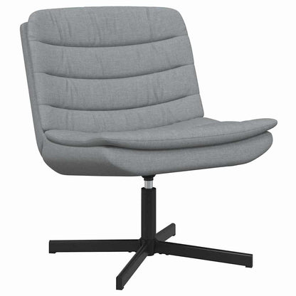 Swivel Chair Light grey 63 x 75 x 76 cm Fabric
