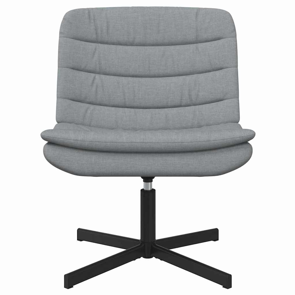 Swivel Chair Light grey 63 x 75 x 76 cm Fabric
