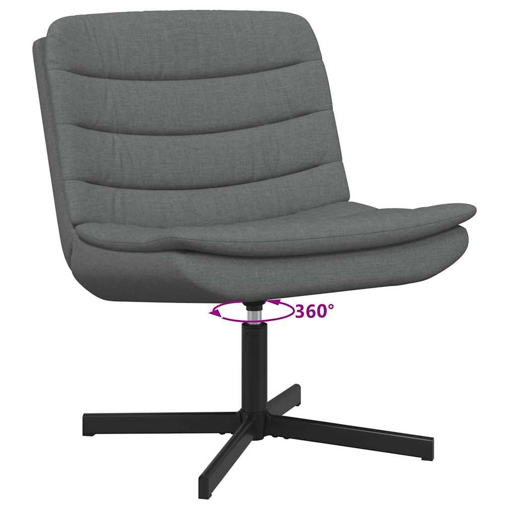 Swivel Chair Dark grey 63 x 75 x 76 cm Fabric