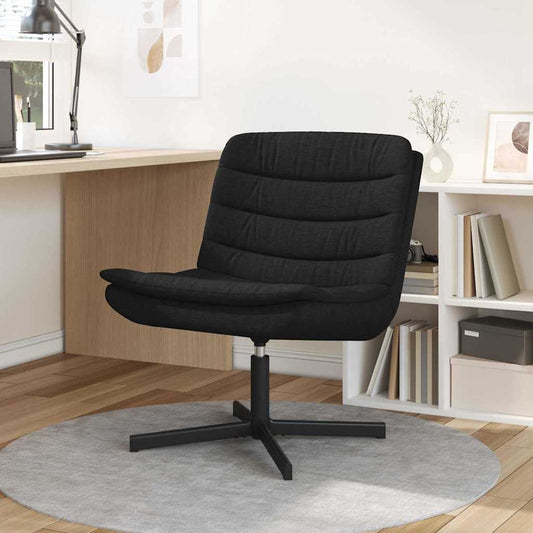 Swivel Chair Black 63 x 75 x 76 cm Fabric