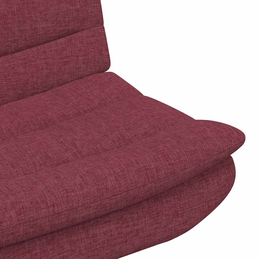 Swivel Chair Wine Red 63 x 75 x 76 cm Fabric