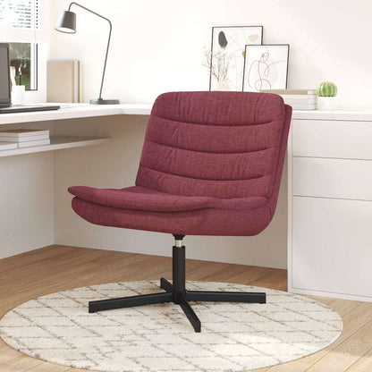 Swivel Chair Wine Red 63 x 75 x 76 cm Fabric