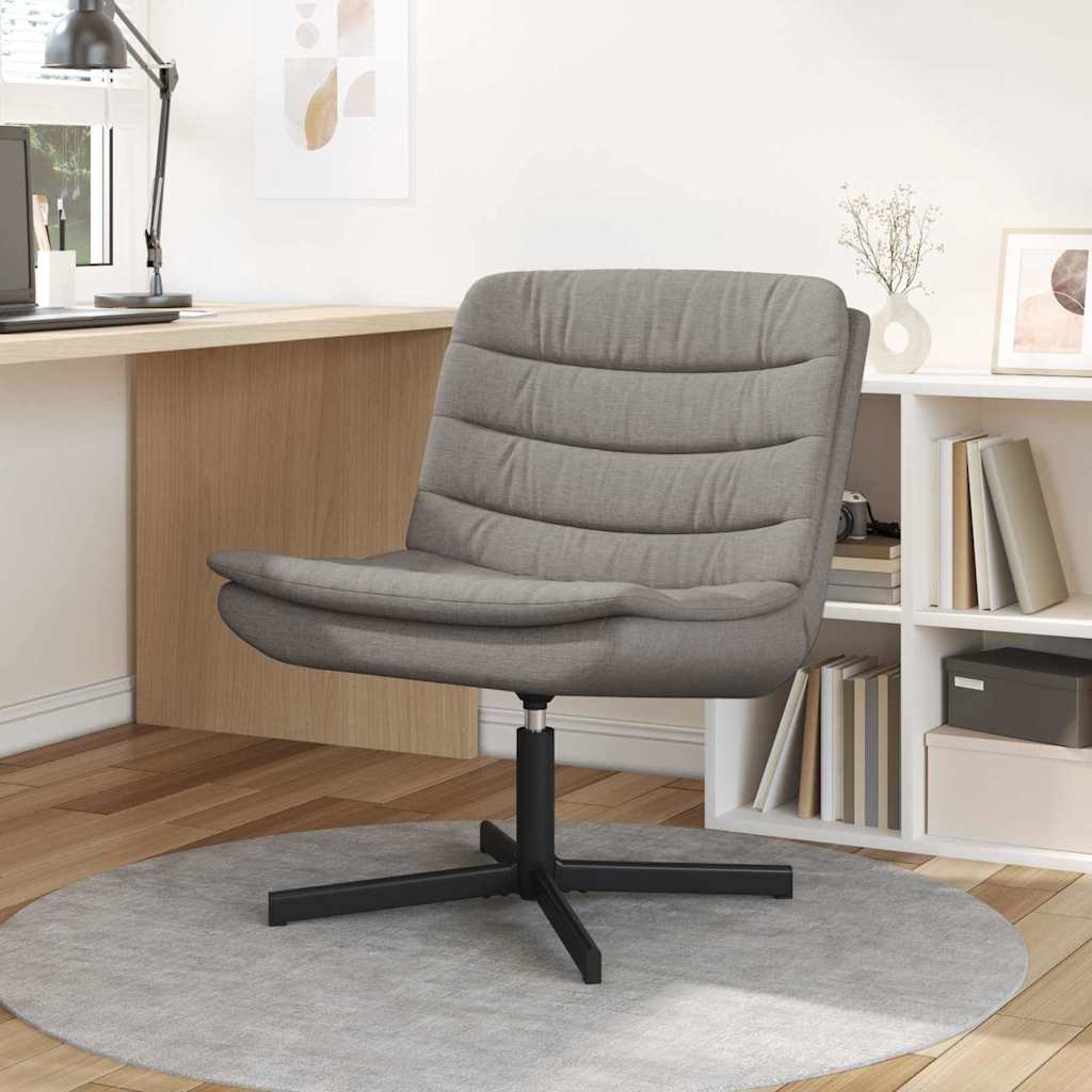 Swivel Chair Taupe 63 x 75 x 76 cm Fabric