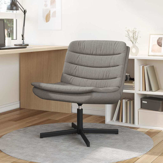 Swivel Chair Taupe 63 x 75 x 76 cm Fabric