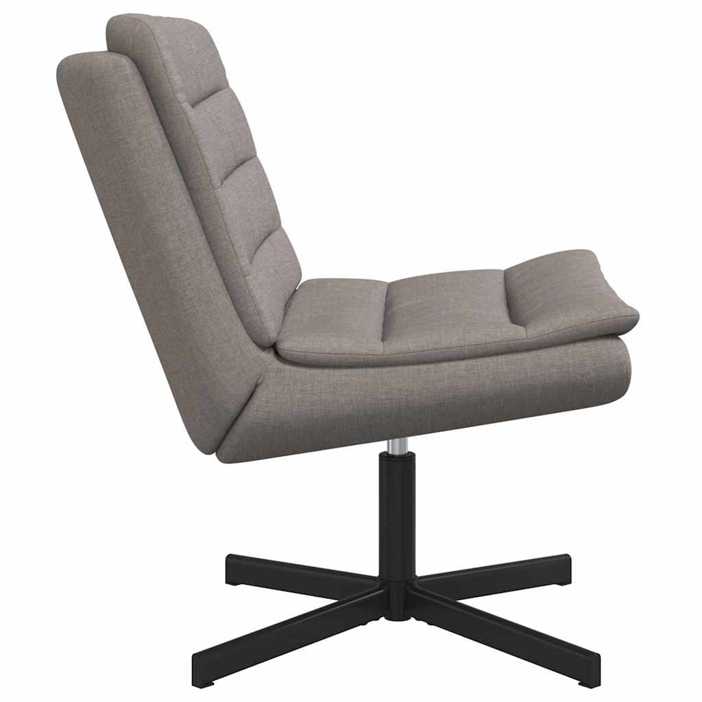 Swivel Chair Taupe 63 x 75 x 76 cm Fabric
