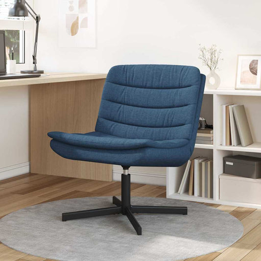 Swivel Chair Blue 63 x 75 x 76 cm Fabric