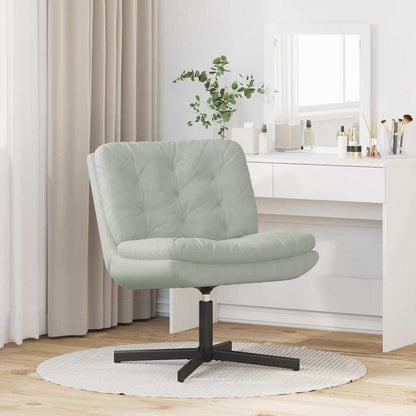Swivel Relaxing Chair Other Light grey 63 x 75 x 76 cm Velvet