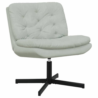Swivel Relaxing Chair Other Light grey 63 x 75 x 76 cm Velvet
