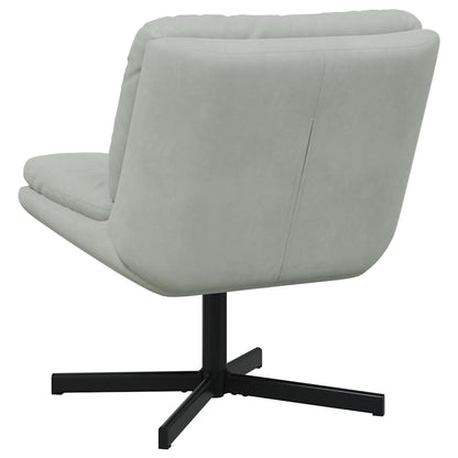 Swivel Relaxing Chair Other Light grey 63 x 75 x 76 cm Velvet