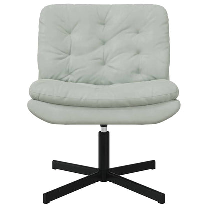 Swivel Relaxing Chair Other Light grey 63 x 75 x 76 cm Velvet