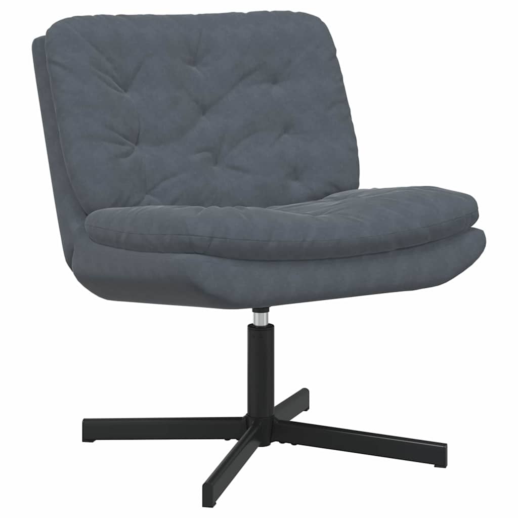 Swivel Relaxing Chair Other Dark grey 63 x 75 x 76 cm Velvet