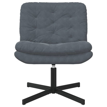 Swivel Relaxing Chair Other Dark grey 63 x 75 x 76 cm Velvet