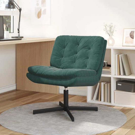 Swivel Relaxing Chair Other Dark green 63 x 75 x 76 cm Velvet