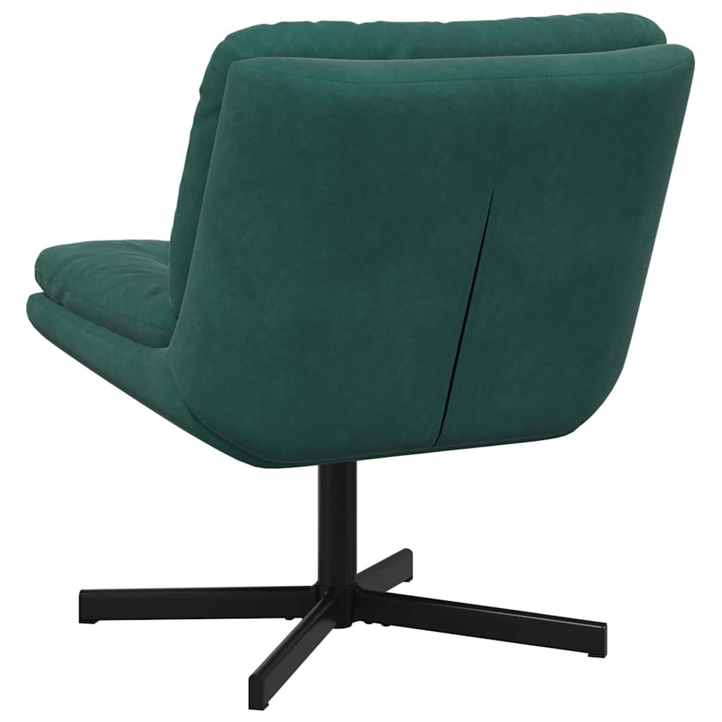 Swivel Relaxing Chair Other Dark green 63 x 75 x 76 cm Velvet