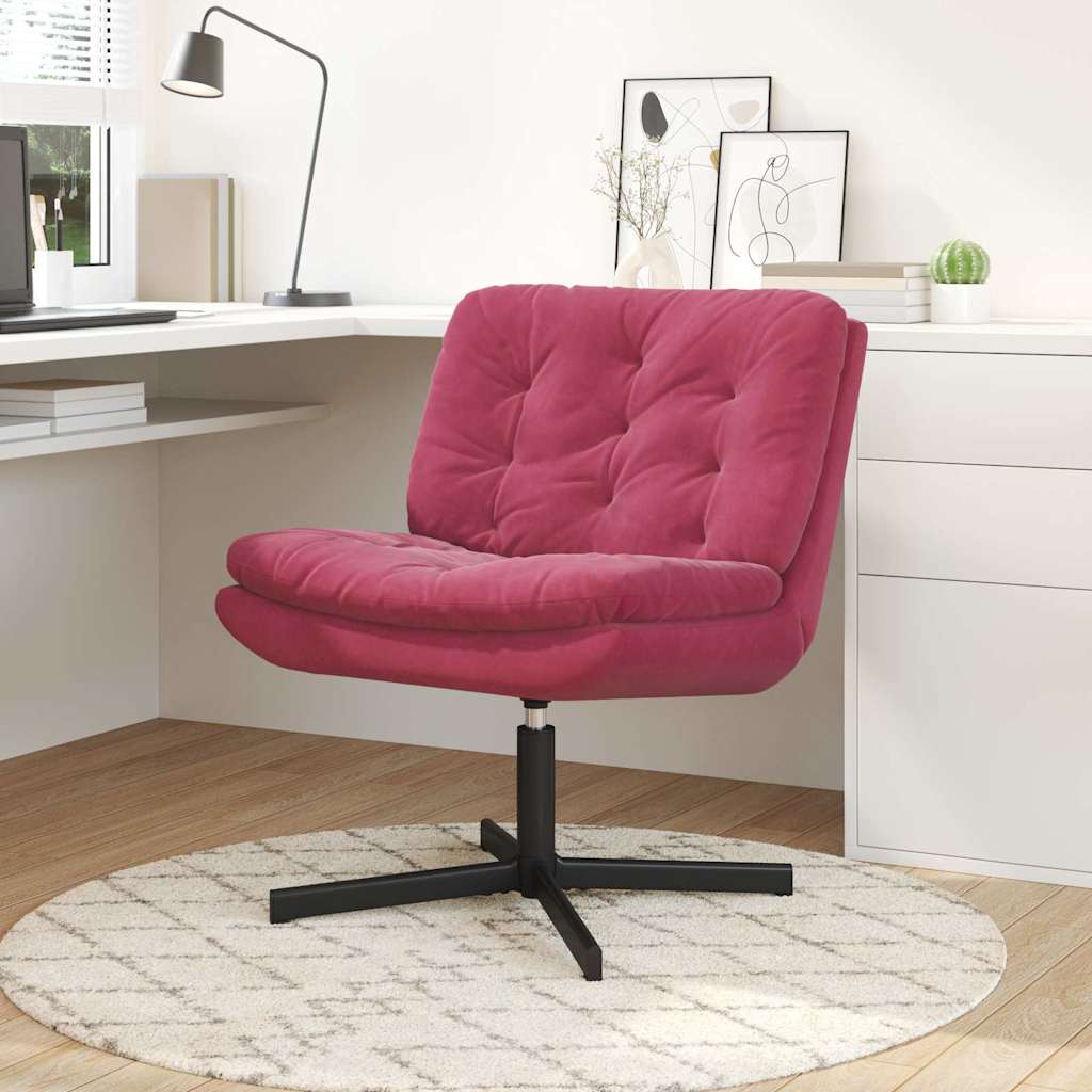 Swivel Relaxing Chair Other Wine red 63 x 75 x 76 cm Velvet