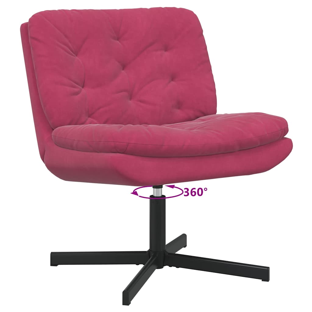 Swivel Relaxing Chair Other Wine red 63 x 75 x 76 cm Velvet