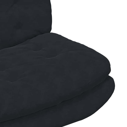 Swivel Relaxing Chair with Cushion Black 63 x 75 x 76 cm Velvet
