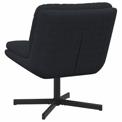 Swivel Relaxing Chair with Cushion Black 63 x 75 x 76 cm Velvet