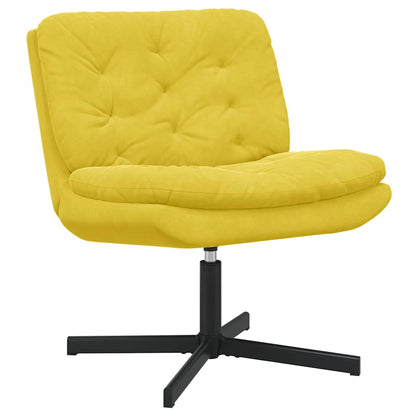 Swivel Relaxing Chair Other Yellow 63 x 75 x 76 cm Velvet