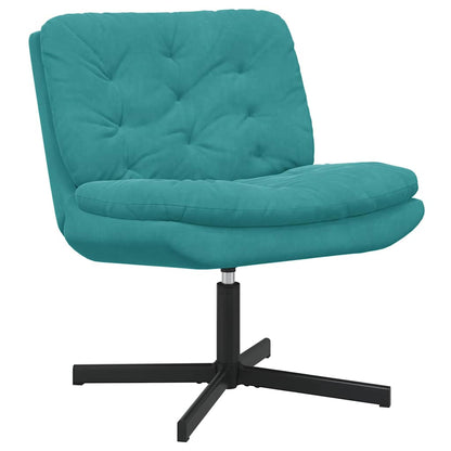 Swivel Relaxing Chair Other Turquoise 63 x 75 x 76 cm Velvet