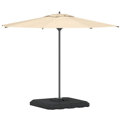 Cantilever Parasol Base Set 4 pcs Black 98 x 98 x 13 cm Plastic