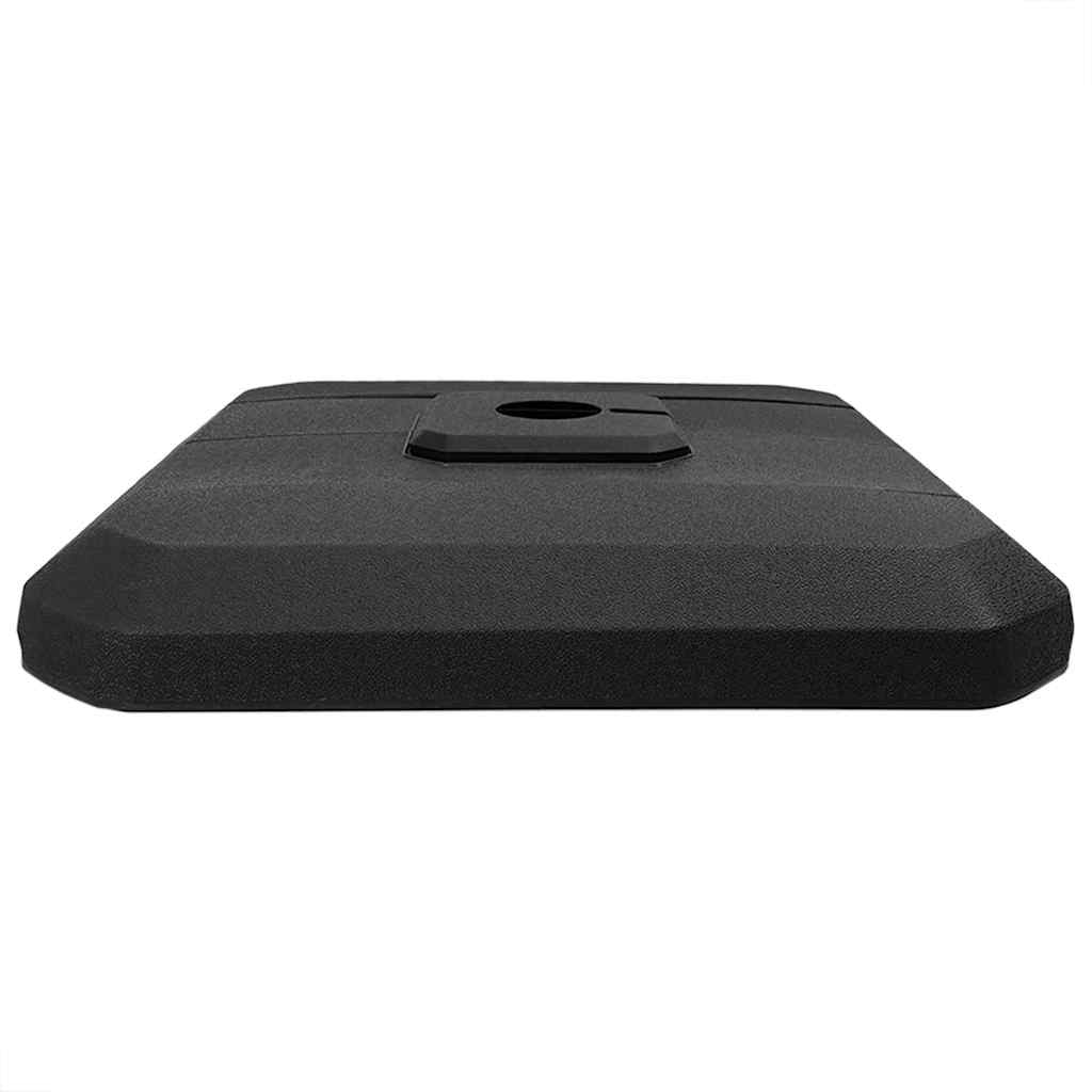 Cantilever Parasol Base Set 4 pcs Black 98 x 98 x 13 cm Plastic