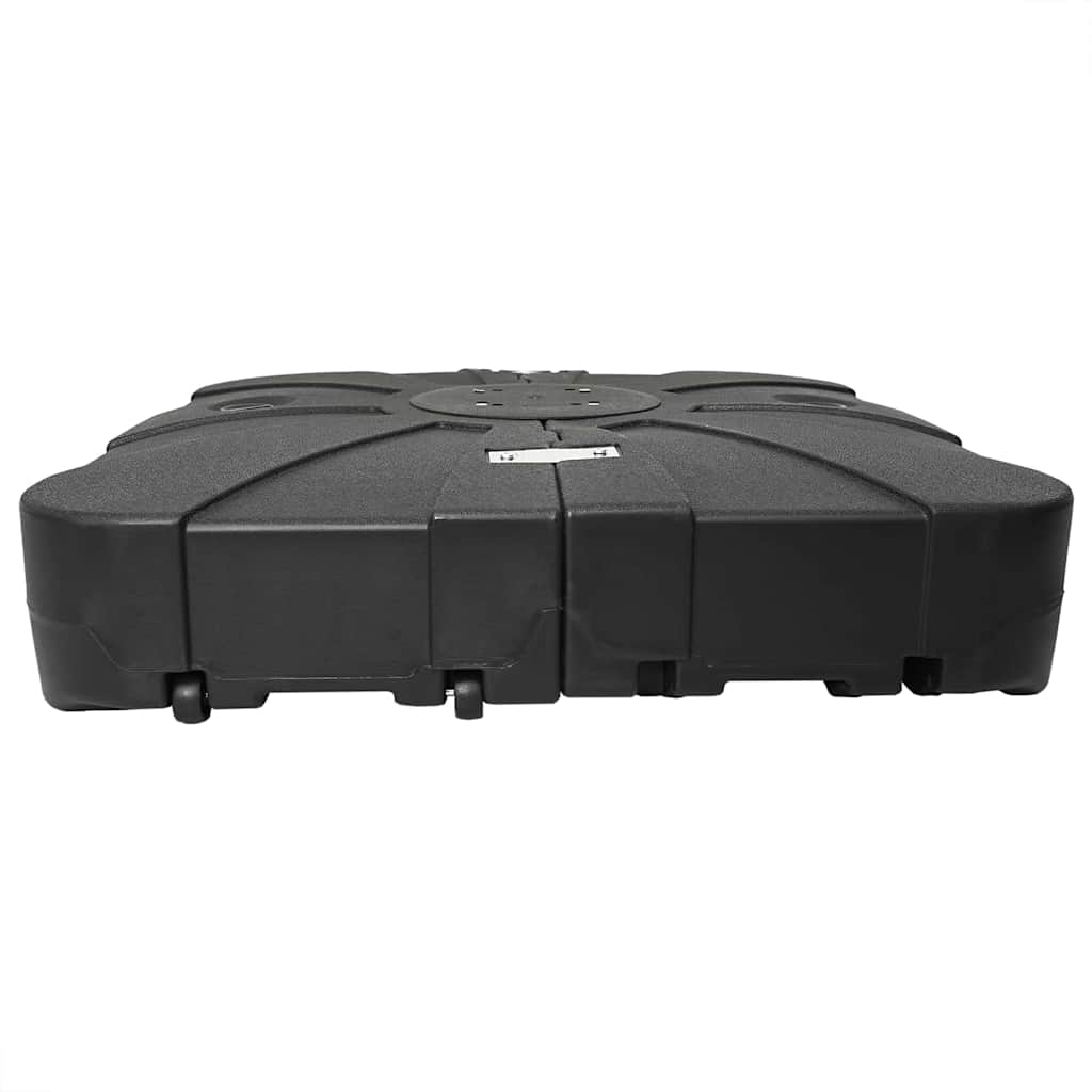 Cantilever Parasol Base Set 2 pcs Black 88 x 88 x 19 cm Plastic