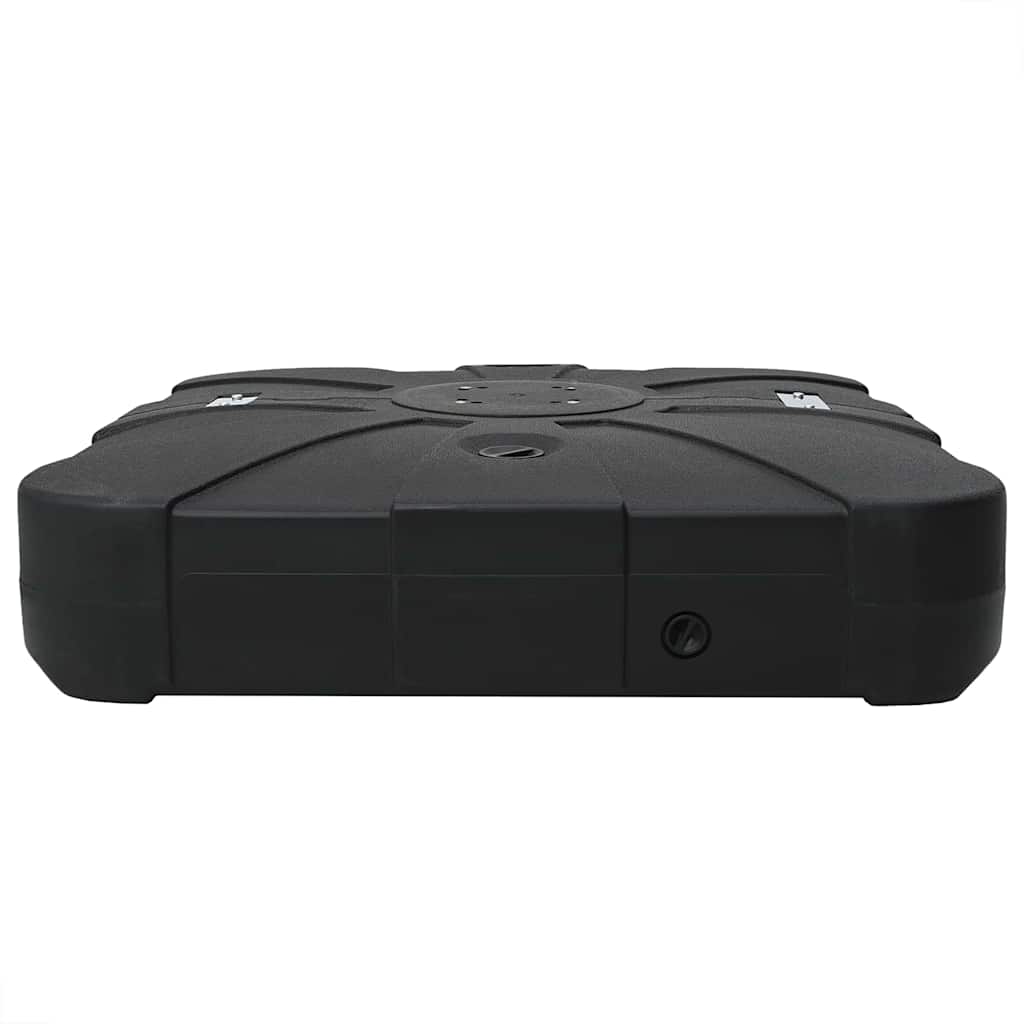 Cantilever Parasol Base Set 2 pcs Black 88 x 88 x 19 cm Plastic