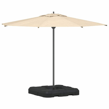 Umbrella Base Set 2 pcs Black 88.5 x 88.5 x 12 cm Plastic