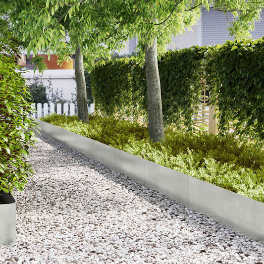 Lawn Edgings 30 pcs Silver 100 x 0.5 x 30 cm Stainless steel